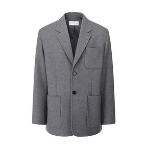 남성 펠트 싱글 자켓 GREY MG