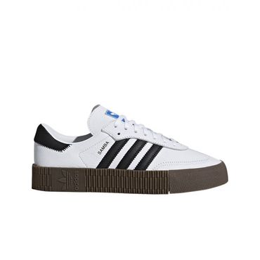  (W) 아디다스 삼바로즈 화이트 블랙 검 (W) Adidas Sambarose White Black Gum