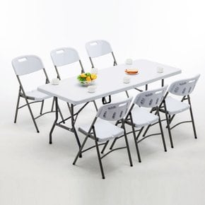 브로몰딩 1500 접이식/일자형 간이 행사  테이블