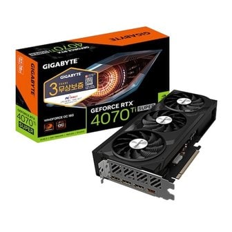 엠지솔루션 기가 RTX 4070 Ti SUPER WINDFORCE OC D6X 16GB 피씨