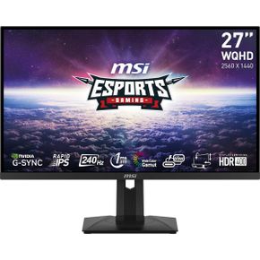 영국 MSI 모니터 G274QPX 27 Inch WQHD Gaming Monitor 2560 x 1440 Rapid IPS Panel 240 Hz / 1