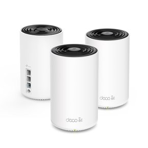 티피링크 Deco XE75 (3팩) 65+평 Wi-Fi 6E 와이파이 유무선 인터넷 공유기/액세스포인트