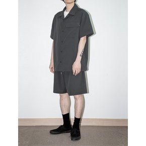 sadsmile seersucker pocket shirt_CQSAM24401GYD