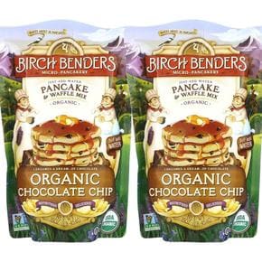 Birch Benders 버치벤더스 팬케이크 와플 믹스 O 초코칩 454g 2팩