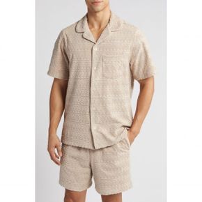 5054730 UGG Tasman Jacquard French Terry Braid Button-Up Shirt 105529095