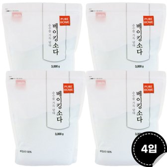  퓨어홈 베이킹소다 3kg (4입)