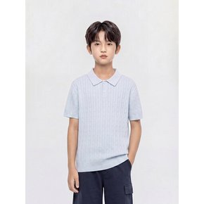 26` 여름 카라넥 반팔 니트티 ER3010-LBL