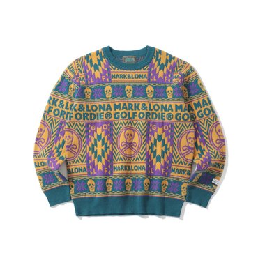 마크앤로나 M GN ML-NORDIC PATTERN CASHMERE KNIT CREW (LQ4IB07M)