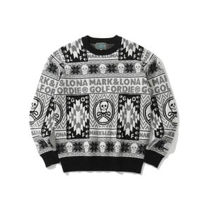 M GN ML-NORDIC PATTERN CASHMERE KNIT CREW (LQ4IB07M)