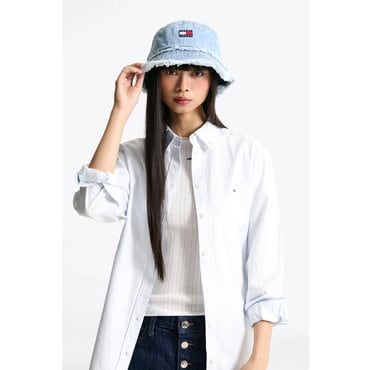타미진스 공용 해리티지 데님 버킷햇 T32F1AHT07TWT1 TOMMY JEANS