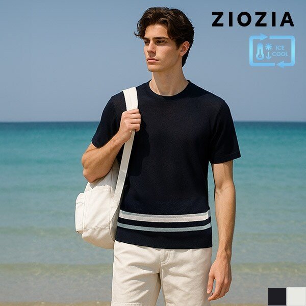 [지오지아] 크루넥 반팔 니트 B (ABC2ER1103_B)