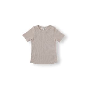 BABY) 립드 베이직 하프 티셔츠