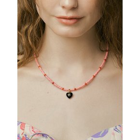 PinknRed beads Necklace