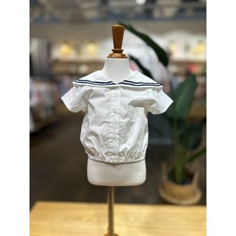 리틀그라운드 [파주점] (WH)테일스쿱-마린크롭블라우스 7431431273