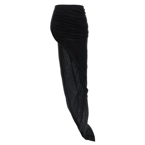 릭 오웬스 롱 스커트 RO01E7366UCDB09 Black
