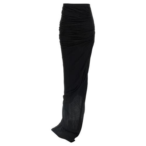 릭 오웬스 롱 스커트 RO01E7366UCDB09 Black
