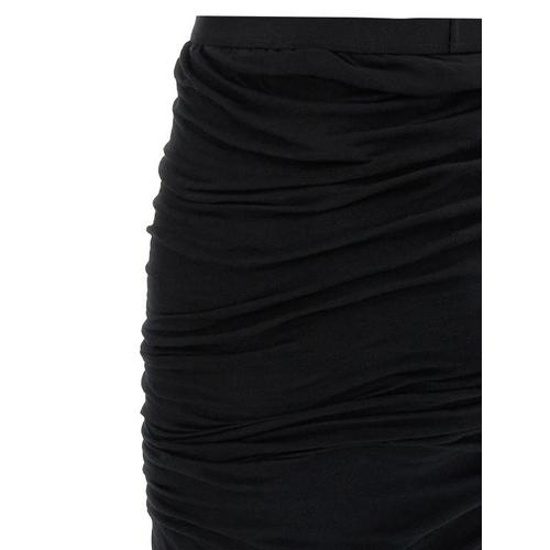 릭 오웬스 롱 스커트 RO01E7366UCDB09 Black