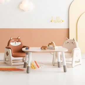 뚜뚜 높이조절 아이 책상 의자세트(시바, 냥이) DIY