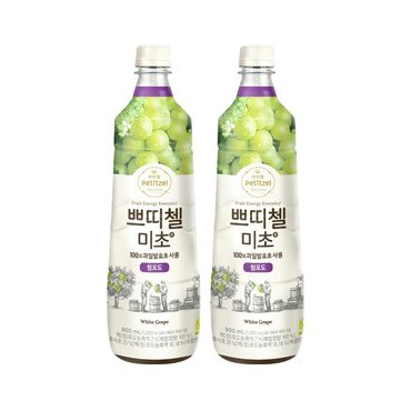  쁘띠첼 미초 청포도 900ml x2개