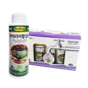 원터치 박테리아 활성제 120ml x 10개 수질개선