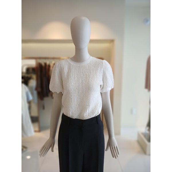 [여주점] 씨씨콜렉트 엠보싱라운드넥티셔츠 E262psm142