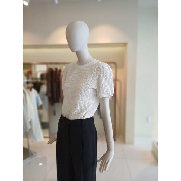 [여주점] 씨씨콜렉트 엠보싱라운드넥티셔츠 E262psm142