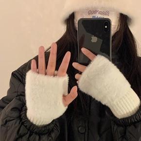 여자 스웨터 핸드 핑거리스 FUR 보온 FW 워머