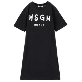 국내배송 26SS MSGM 키즈 로고 코튼 반팔 원피스 S6MSJGDR068 110-K