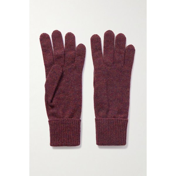 존스톤스 오브 엘긴 버건디 멜란지 캐시미어 장갑 46376663162952792