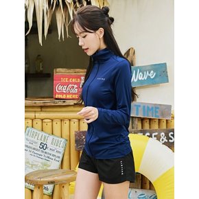 [SET] 여성 루즈핏 집업 래쉬가드&베이직 보드숏 스윔팬츠