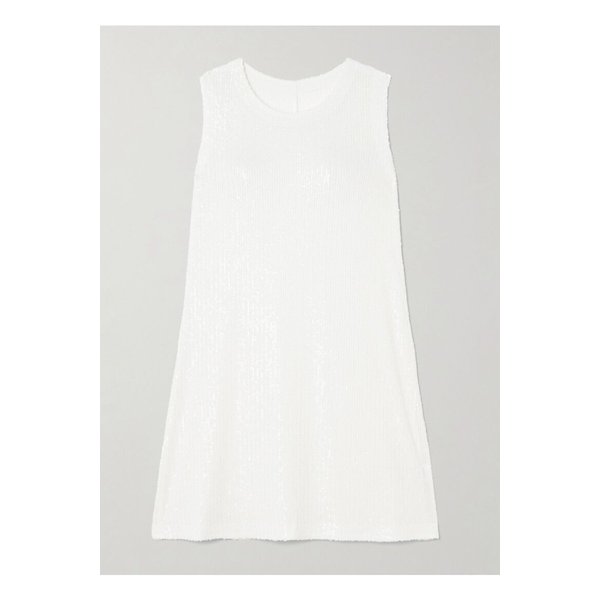 노마카말리 시퀸 저지 미니 드레스 화이트 46376663162863530