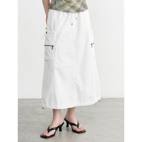 벌룬 투웨이 카고 밴딩 스커트_T611BT723