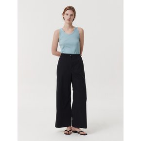 WIDE BANDING PANTS (BLACK)