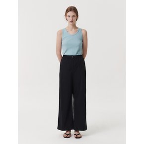 WIDE BANDING PANTS (BLACK)