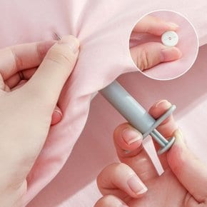 주사기 이불 커버 밀림방지 안전 고정핀 침대 정리용