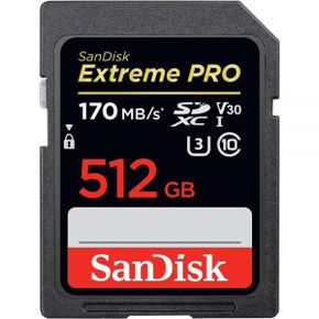 영국 샌디스크 sd카드 SanDisk Extreme PRO 512GB SDXC Memory Card up to 170MB/s UHS1 Class 1
