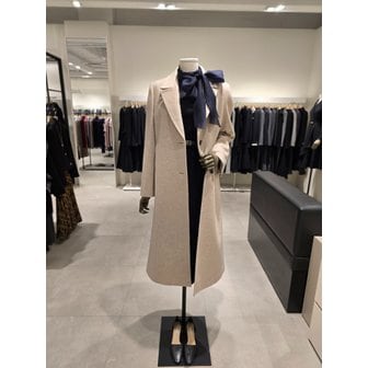 지고트 [파주점] 세트 울 캐시미어 코트 + 하이넥 쉬폰 배색 원피스 JRBA0CT633,JRCA0OP923