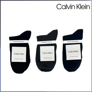 Calvin Klein 비즈 실켓 무지 중목 양말 CKL31193