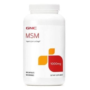 GNC MSM식이유황 1000mg 180정 캡슐