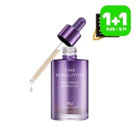 MISSHA [1+1][미샤]  타임 레볼루션 나이트 리페어 보랏빛 앰플 5X 70ml