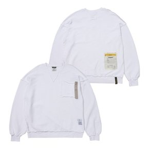 INSIDEOUT OVERSIZED BIO-WASHED  CREWNECK V2 WHITE