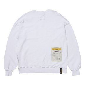 INSIDEOUT OVERSIZED BIO-WASHED  CREWNECK V2 WHITE