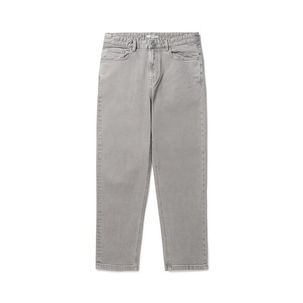 피그먼트 다잉 배기핏 기모 데님_ERPDW24121GYD