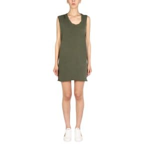 SS22 디스퀘어드2 MINI DRESS WITH ROUND NECKLINE GREEN S72CV0318_S21600710