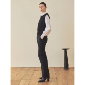 SLIM BOOTCUT PANTS_BLACK