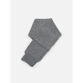 Classic knit muffler Gray