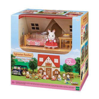  실바니안 5303 초콜릿 토끼의 빨간지붕 이층집 인형 2층집 토끼 인형의집 소꿉놀이 캐릭터 소품