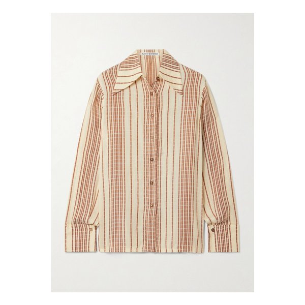 알릭스오브보헤미아 다나 스트라이프 우븐 셔츠 크림 46376663162870728