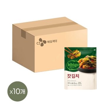  비비고 갓김치 300g x10개