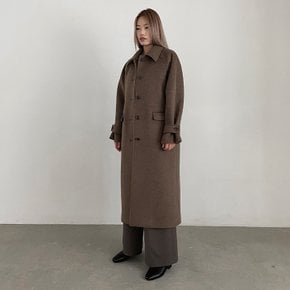 HAZE OVERSIZE WOOL COAT BROWN